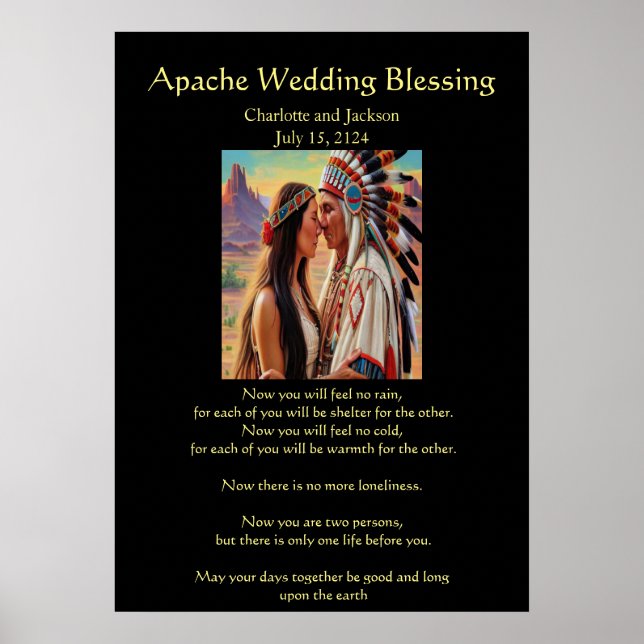 Apache Bröllop Blessing Cheif ger sig på ny resa Poster (Framsidan)