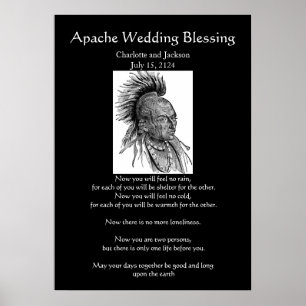 Apache Bröllop Blessing Ojibwa Cheif Poster