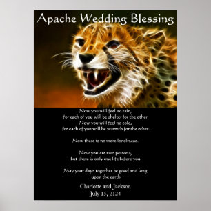 Apache Bröllop Blessing Poster
