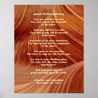 Apache Bröllop Bluting Poster 11 x 14 tum projekti