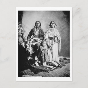 Apache Chief Antonio Maria med sin familj, 1897 ( Vykort