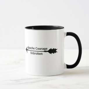 Apache Courage Obruten Arrow Coffee Mugg