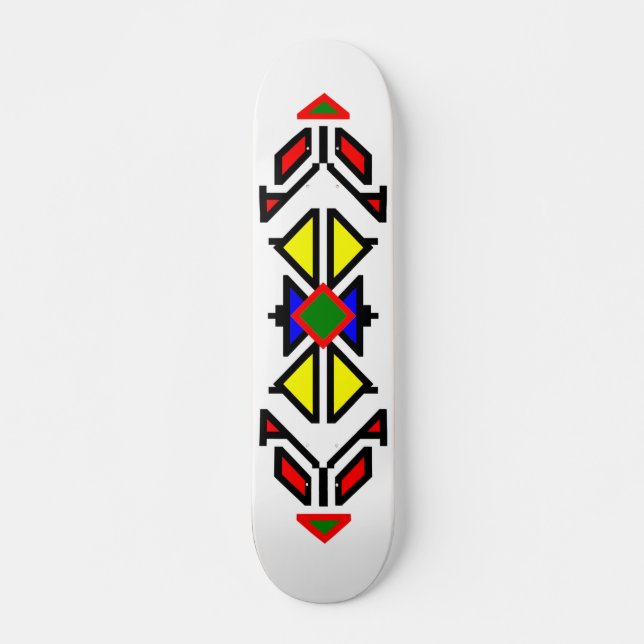Apache design old school skateboard bräda 21,6 cm (Framsida)