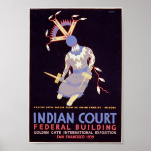 Apache Djävulen Dancer Poster