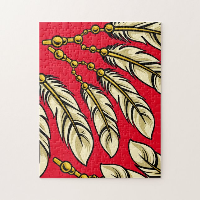 Apache Feathers Thunder_Cove Pussel (Vertikal)