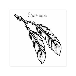 Apache Feathers Thunder_Cove Självfärgande Stämpel