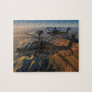 Apache Helicopter Jigszle Puzzle Pussel