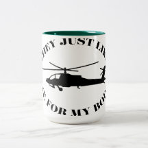 Apache Helicopter lustig mugg