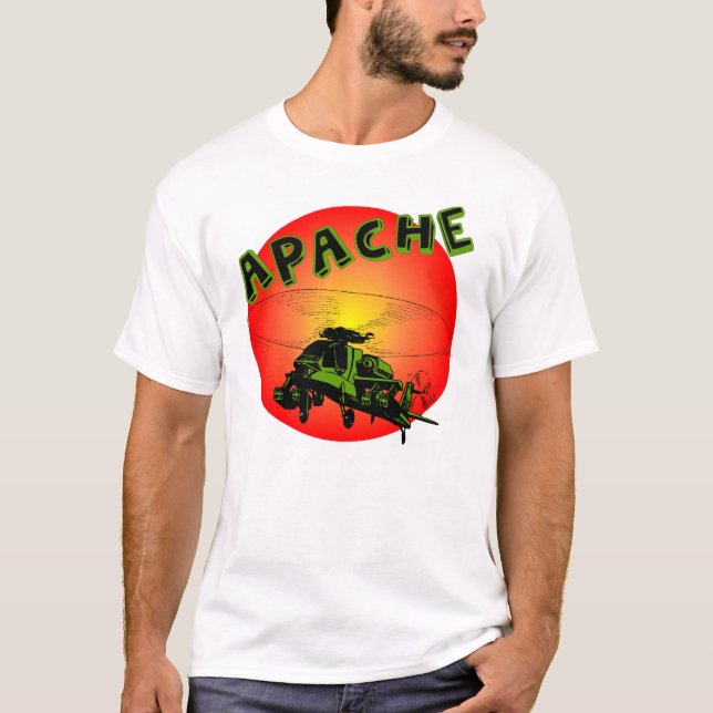 Apache helikopter t-shirt (Framsida)