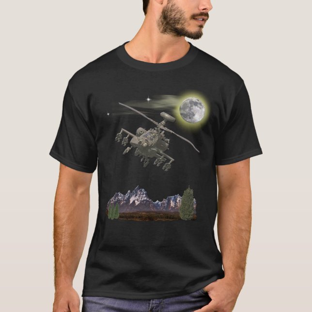 Apache-helikopter t-shirt (Framsida)