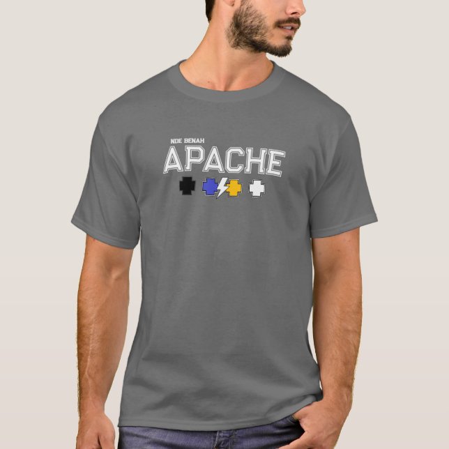 Apache Knife® Apache Land 1. T-Shirt (Framsida)