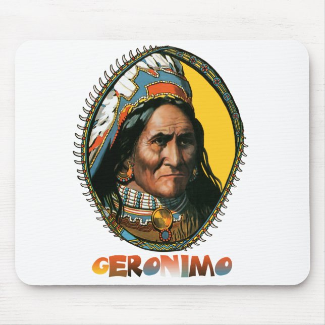 Apache-ledare Geronimo Musmatta (Framsidan)
