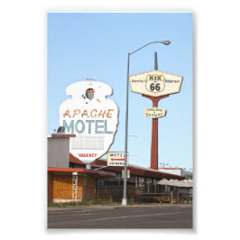 Apache Motel Sign, Tucumcari, New mexico Fototryck