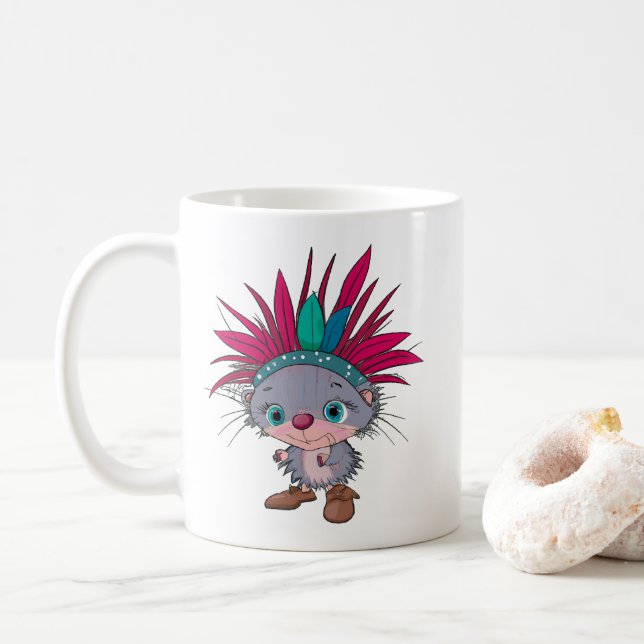 Apache porcupine kaffemugg (Med munk)