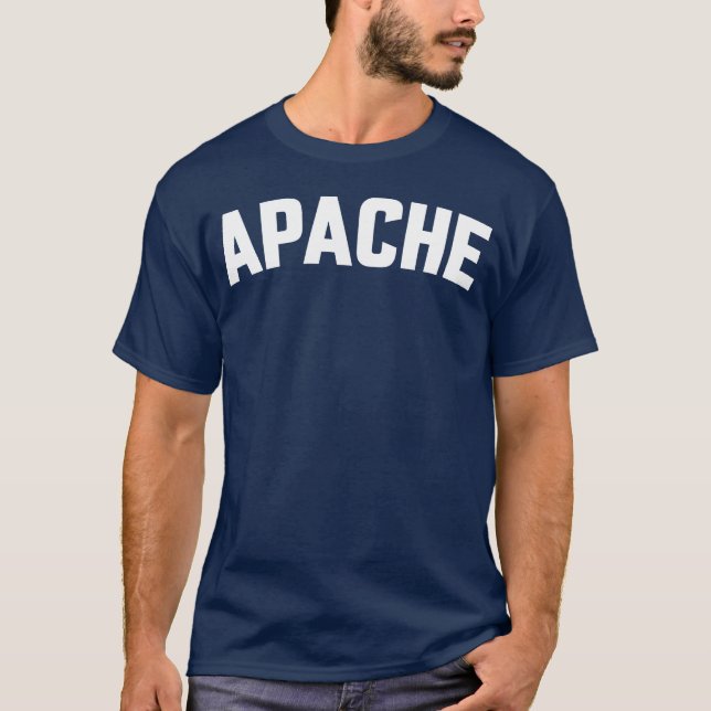 APACHE retropojke 80-tal rolig T Shirt (Framsida)