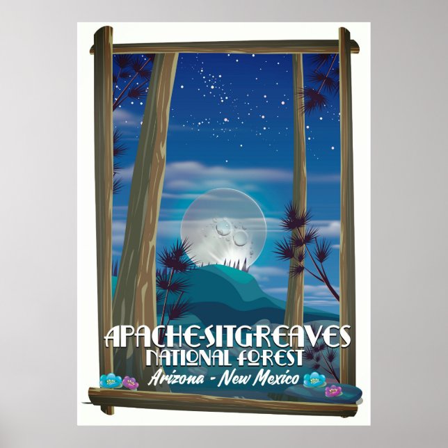 Apache-Sitgreaves nationalskog Poster (Framsidan)