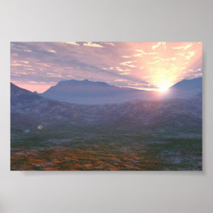 Apache soluppgång poster