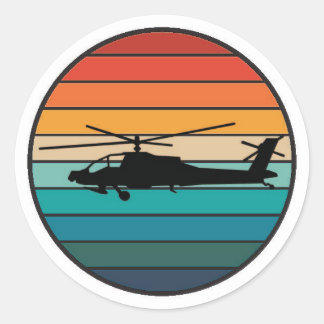 Apache Sticker Runt Klistermärke
