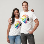 Apache Tee Shirt<br><div class="desc">En färgad med regnbåge stiliserad Apache</div>
