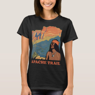 Apache Trail Arizona Öken Retro Resa T Shirt