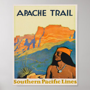 Apache Trail Vintage resor Poster