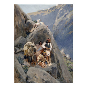 Apache Tribe Fighting Indian Krig Fototryck