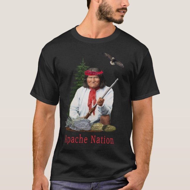 Apache urinvånare amerikan t shirt (Framsida)