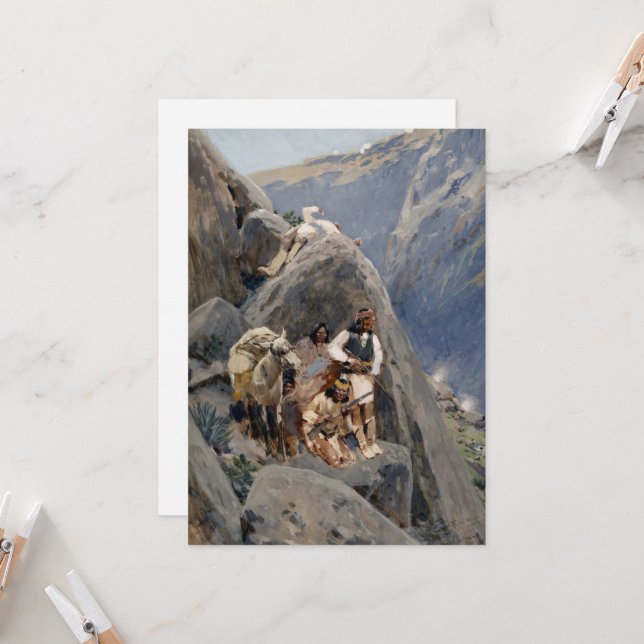 Apache Warriors: Ambush på American Cavalry Inbjudningar (Fram/Back In Situ)