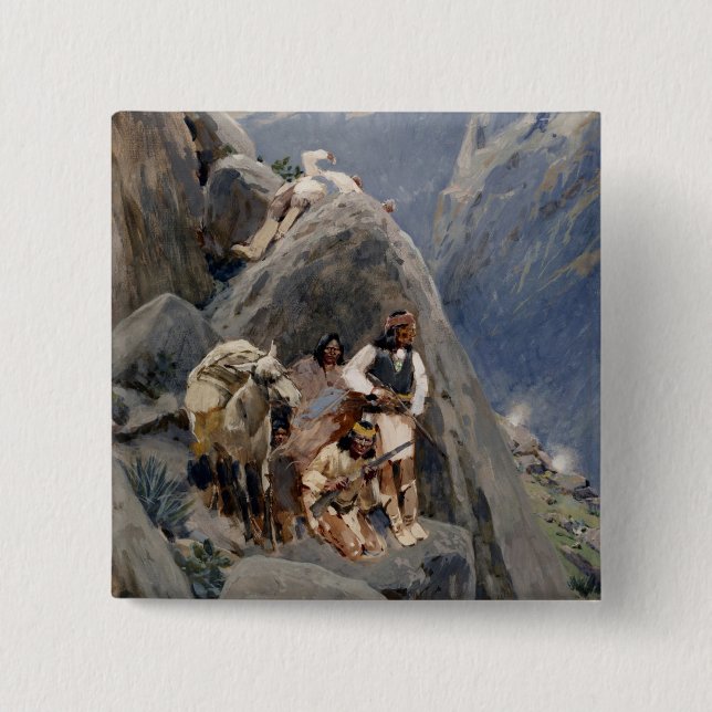 Apache Warriors: Ambush på American Cavalry Knapp (Framsida)