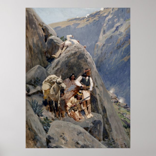 Apache Warriors: Ambush på American Cavalry Poster (Framsidan)