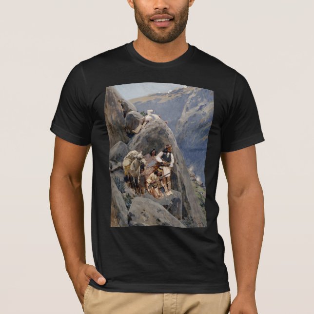 Apache Warriors: Ambush på American Cavalry T Shirt (Framsida)