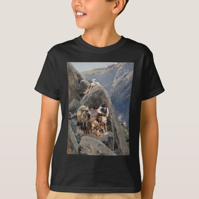 Apache Warriors: Ambush på American Cavalry T Shirt (Framsida)