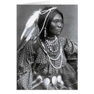 Apache Woman Hälsningskort