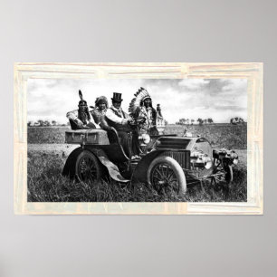 APACHER OCH GERONIMO DRIVER EN BIL POSTER