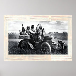 APACHER OCH GERONIMO DRIVER EN BIL POSTER