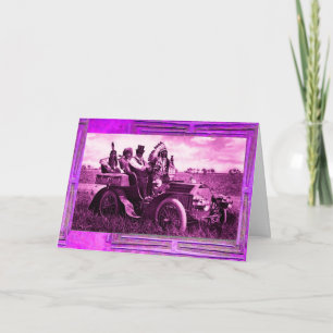 APACHES & GERONIMO DRIVING MOTOR CAR Fars dag Kort