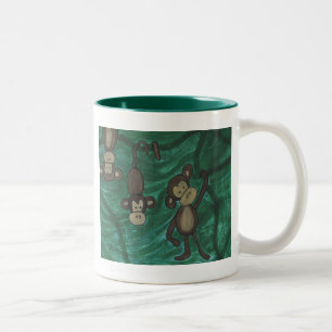 Apakaffemugg Två-Tonad Mugg
