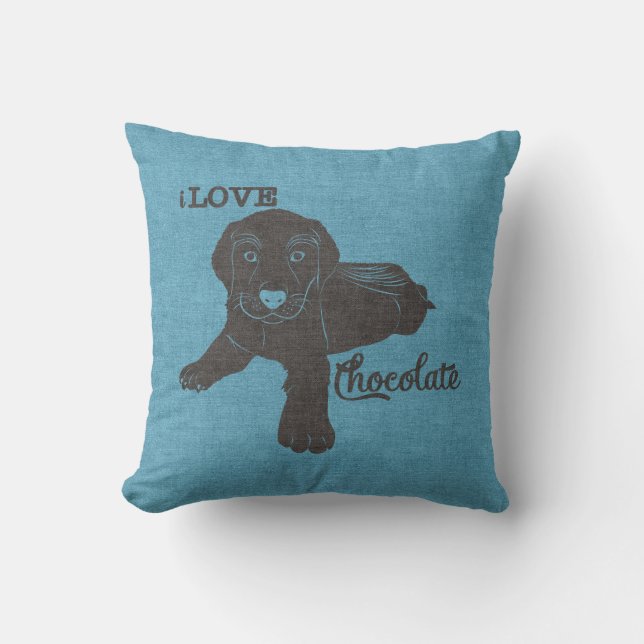 APAL - ChokladLabrador | hund älskare kudder Kudde (Framsida)