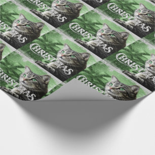 APAL - Julsilvertabby katt Presentpapper