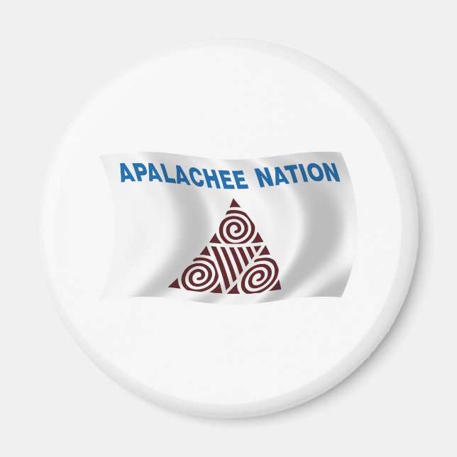 Apalachee Nation Flagga Magnet (Framsidan)