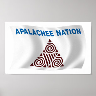 Apalachee-nationens flagga Postertryck Poster
