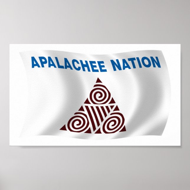Apalachee-nationens flagga Postertryck Poster (Framsidan)