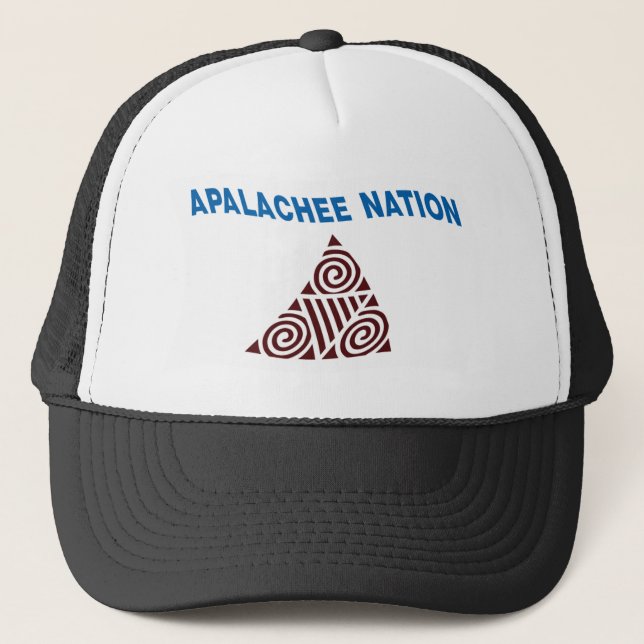 Apalachee-nationens flagghatt truckerkeps (Framsida)