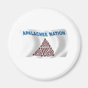 Apalachee-nationens flaggmagnet magnet
