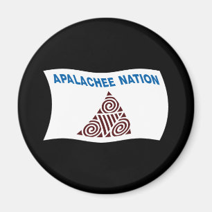 Apalachee-nationens flaggmagnet magnet