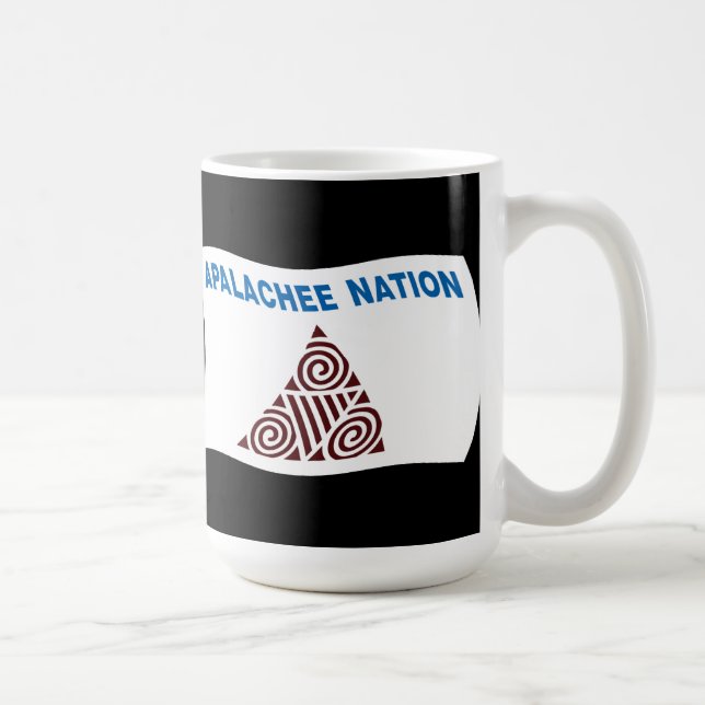 Apalachee-nationens flaggmugg kaffemugg (Höger)