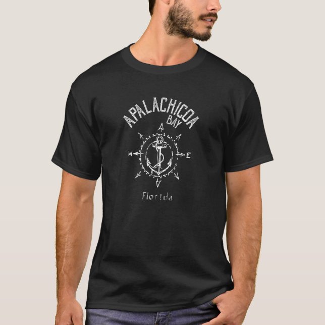Apalachicola Bay Florida Souvenir T Shirt (Framsida)