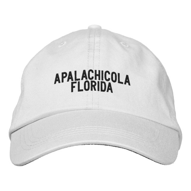 Apalachicola Florida Hatt Broderad Keps (Framsida)