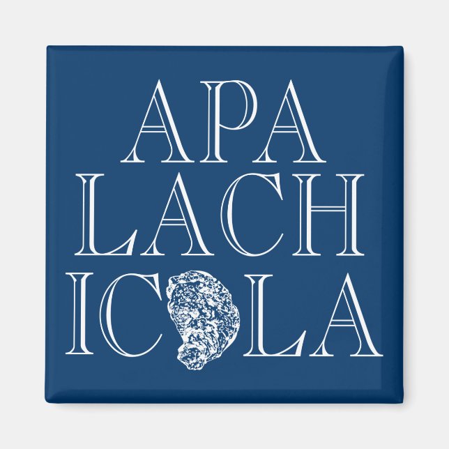 Apalachicola Florida Oyster Design Magnet (Framsidan)
