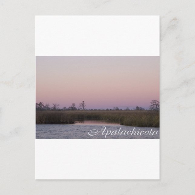 Apalachicola solnedgång vykort (Framsida)